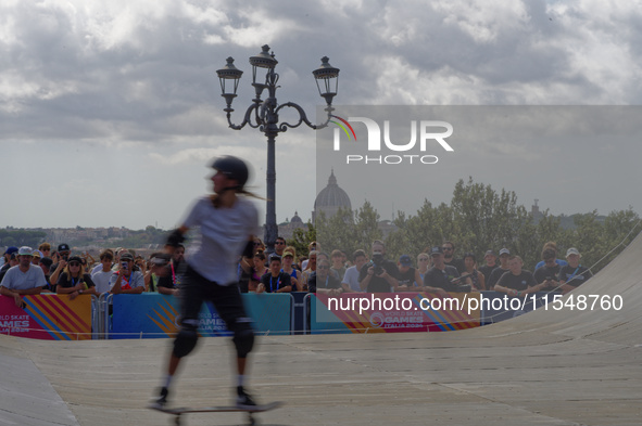 Woman qualifies for Finals World Skate Games 2024 in Rome, Italy, on September 5, 2024 