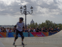 Woman qualifies for Finals World Skate Games 2024 in Rome, Italy, on September 5, 2024 (