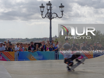 Woman qualifies for Finals World Skate Games 2024 in Rome, Italy, on September 5, 2024 (