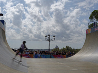 Woman qualifies for Finals World Skate Games 2024 in Rome, Italy, on September 5, 2024 (