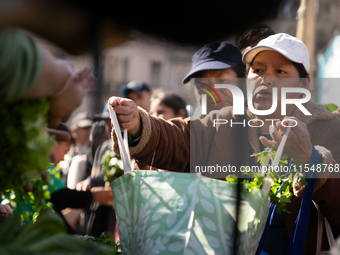 Retirees, social organizations, and unions mobilize in front of the National Congress of the Republic of Argentina in Buenos Aires, Argentin...