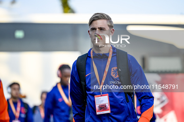 Netherlands player Max Bruns during the match between the Netherlands and North Macedonia at the Yanmar Stadium for the Qualification EU 202...