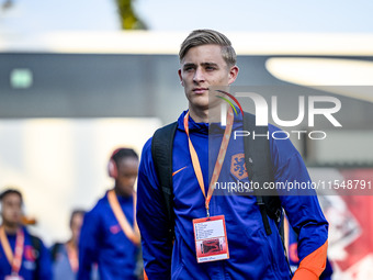 Netherlands player Max Bruns during the match between the Netherlands and North Macedonia at the Yanmar Stadium for the Qualification EU 202...