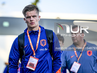 Netherlands goalkeeper Calvin Raatsie during the match between the Netherlands and North Macedonia at the Yanmar Stadium for the Qualificati...