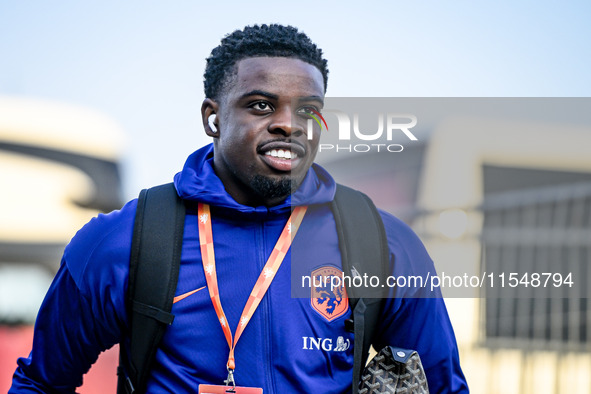 Netherlands player Noah Ohio during the match between the Netherlands and North Macedonia at the Yanmar Stadium for the Qualification EU 202...