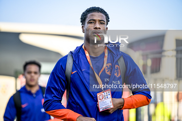 Netherlands player Ryan Flamingo plays during the match between the Netherlands and North Macedonia at the Yanmar Stadium for the Qualificat...