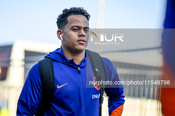 Netherlands player Million Manhoef participates in the match between the Netherlands and North Macedonia at the Yanmar Stadium for the Quali...