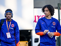 Netherlands player Gjivai Zechiel plays during the match between the Netherlands and North Macedonia at the Yanmar Stadium for the Qualifica...