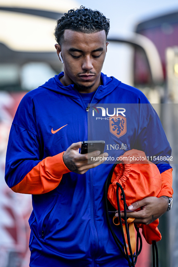 Netherlands player Myron van Brederode during the match between the Netherlands and North Macedonia at the Yanmar Stadium for the Qualificat...