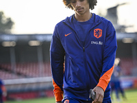 Netherlands player Gjivai Zechiel plays during the match between the Netherlands and North Macedonia at the Yanmar Stadium for the Qualifica...