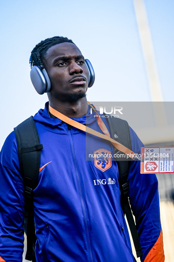 Netherlands player Ezechiel Banzuzi during the match between the Netherlands and North Macedonia at the Yanmar Stadium for the Qualification...