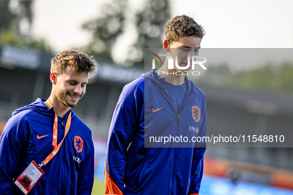 Netherlands player Dirk Proper and Netherlands player Ruben van Bommel during the match between the Netherlands and North Macedonia at the Y...