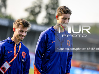 Netherlands player Dirk Proper and Netherlands player Ruben van Bommel during the match between the Netherlands and North Macedonia at the Y...