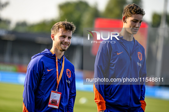 Netherlands player Dirk Proper and Netherlands player Ruben van Bommel during the match between the Netherlands and North Macedonia at the Y...