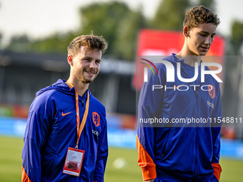 Netherlands player Dirk Proper and Netherlands player Ruben van Bommel during the match between the Netherlands and North Macedonia at the Y...