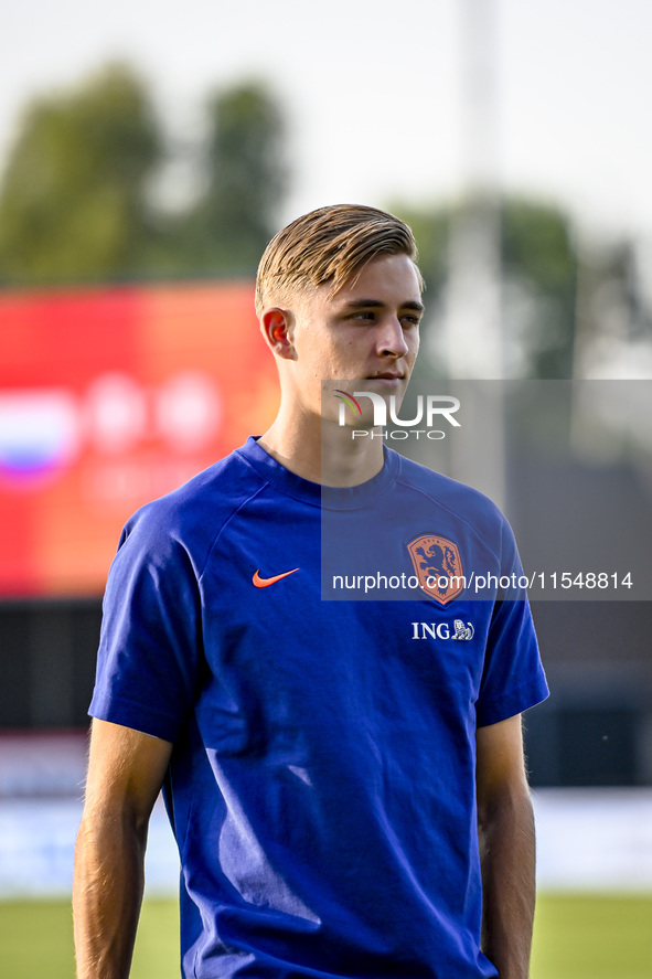 Netherlands player Max Bruns during the match between the Netherlands and North Macedonia at the Yanmar Stadium for the Qualification EU 202...