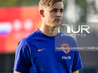 Netherlands player Max Bruns during the match between the Netherlands and North Macedonia at the Yanmar Stadium for the Qualification EU 202...