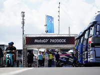 A general view inside the MotoGP Paddock Preview of the MotoGP of San Marino at Misano World Circuit in Misano Adriatico, Italy, on Septembe...