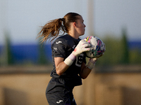 Aude Waldbillig, goalkeeper of Anderlecht, is in action during the UEFA Women's Champions League First qualifying round, Semi-finals CP-Grou...