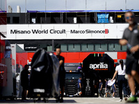 A general view inside the MotoGP Paddock Preview of the MotoGP of San Marino at Misano World Circuit in Misano Adriatico, Italy, on Septembe...