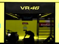 A general view of VR46 motoroom during the preview of the MotoGP of San Marino at Misano World Circuit in Misano Adriatico, Italy, on Septem...