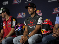 Jorge Martin of Spain and Prima Pramac Racing attends the presentation press conference of the MotoGP of San Marino at Misano World Circuit...