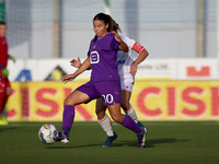 Luna Vanzeir of Anderlecht is in action during the UEFA Women's Champions League First qualifying round, Semi-finals CP-Group 4 soccer match...