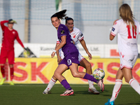 Amelie Delabre of Anderlecht is in action during the UEFA Women's Champions League First qualifying round, Semi-finals CP-Group 4 soccer mat...