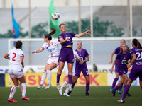 Senna Koeleman of Anderlecht is in action during the UEFA Women's Champions League First qualifying round, Semi-finals CP-Group 4 soccer mat...