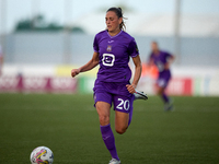 Laurie Teinturier of Anderlecht is in action during the UEFA Women's Champions League First qualifying round, Semi-finals CP-Group 4 soccer...