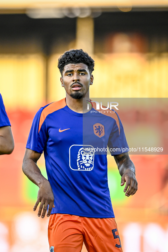 Netherlands player Ian Maatsen during the match between the Netherlands and North Macedonia at the Yanmar Stadium for the Qualification EK 2...