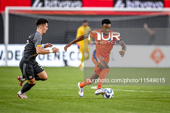 Netherlands player Antoni Milambo during the match between the Netherlands and North Macedonia at the Yanmar Stadium for the Qualification E...