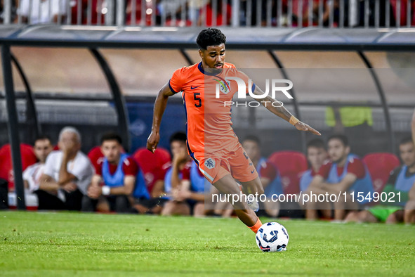 Netherlands player Ian Maatsen during the match between the Netherlands and North Macedonia at the Yanmar Stadium for the Qualification EK 2...