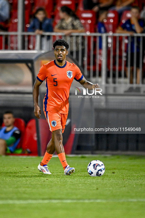 Netherlands player Ian Maatsen during the match between the Netherlands and North Macedonia at the Yanmar Stadium for the Qualification EK 2...