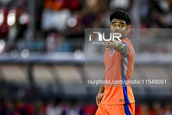 Netherlands player Ian Maatsen during the match between the Netherlands and North Macedonia at the Yanmar Stadium for the Qualification EK 2...