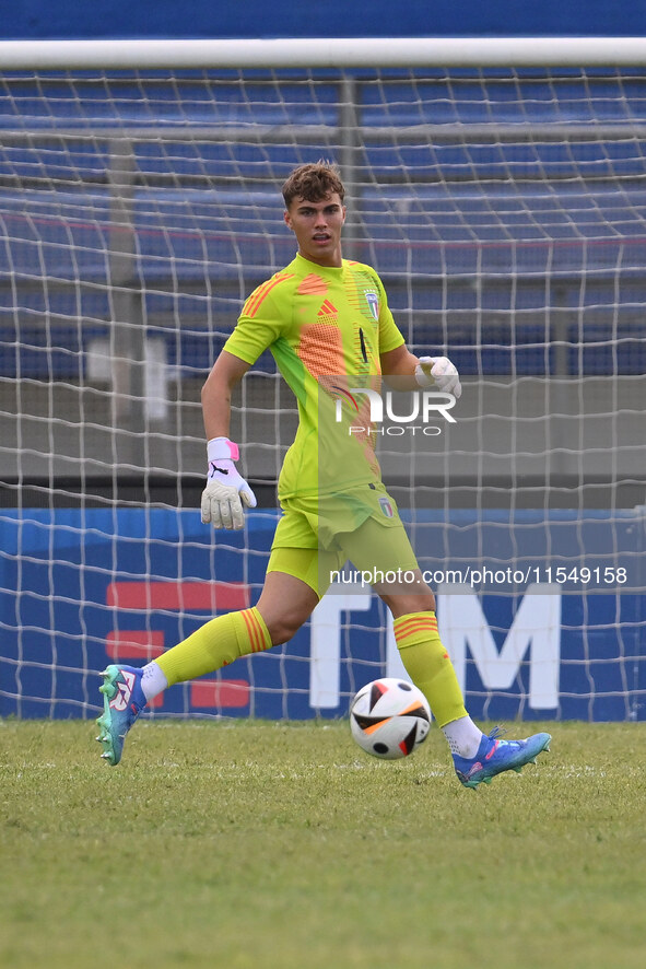 Sebastiano Desplanches (ITA) during the UEFA U21 Euro 2025 Qualifier match between Italy and San Marino at the Domenico Francioni Stadium in...