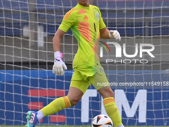 Sebastiano Desplanches (ITA) during the UEFA U21 Euro 2025 Qualifier match between Italy and San Marino at the Domenico Francioni Stadium in...