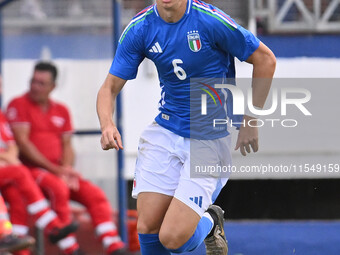 Daniele Ghilardi (ITA) during the UEFA U21 Euro 2025 Qualifier match between Italy and San Marino at the Domenico Francioni Stadium in Latin...