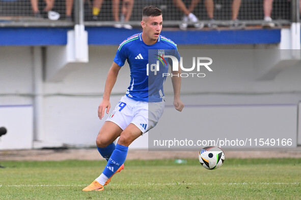 Antonio Raimondo (ITA) during the UEFA U21 Euro 2025 Qualifier match between Italy and San Marino at the Domenico Francioni Stadium in Latin...