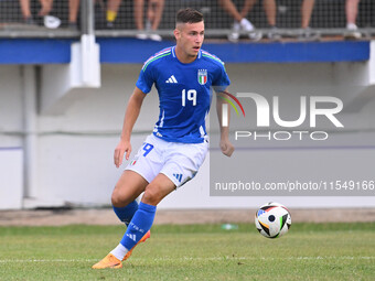 Antonio Raimondo (ITA) during the UEFA U21 Euro 2025 Qualifier match between Italy and San Marino at the Domenico Francioni Stadium in Latin...