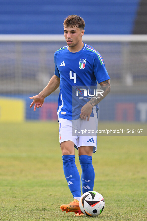 Alessandro Bianco (ITA) during the UEFA U21 Euro 2025 Qualifier match between Italy and San Marino at the Domenico Francioni Stadium in Lati...