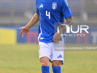 Alessandro Bianco (ITA) during the UEFA U21 Euro 2025 Qualifier match between Italy and San Marino at the Domenico Francioni Stadium in Lati...