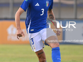 Matteo Ruggeri (ITA) during the UEFA U21 Euro 2025 Qualifier match between Italy and San Marino at the Domenico Francioni Stadium in Latina,...