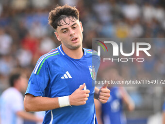 Giuseppe Ambrosino (ITA) participates in the UEFA U21 Euro 2025 Qualifier match between Italy and San Marino at the Domenico Francioni Stadi...