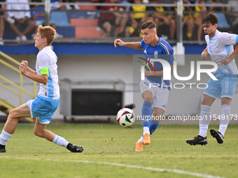 Antonio Raimondo (ITA) during the UEFA U21 Euro 2025 Qualifier match between Italy and San Marino at the Domenico Francioni Stadium in Latin...