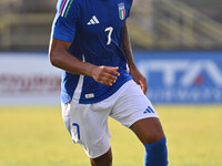 Cher Ndour (ITA) during the UEFA U21 Euro 2025 Qualifier match between Italy and San Marino at the Domenico Francioni Stadium in Latina, Ita...