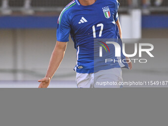 Niccolo Pisilli (ITA) during the UEFA U21 Euro 2025 Qualifier match between Italy and San Marino at the Domenico Francioni Stadium in Latina...