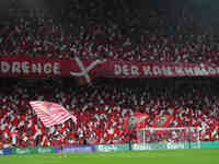 Danish fans during the UEFA Nations League 2024/2025 League A - Group 4 match between Denmark and Switzerland at Parken on September 5, 2024...