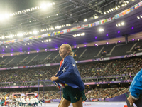 Vanessa Low of Australia reacts after winning the gold medal in the Women's Long Jump - T63 at Stade de France during the Paris 2024 Paralym...