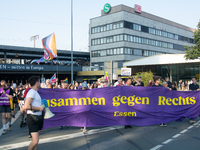 Thousands of people take part in a demonstration against an AF politician event for community dialogue at Essen Philharmonic Hall in Essen,...